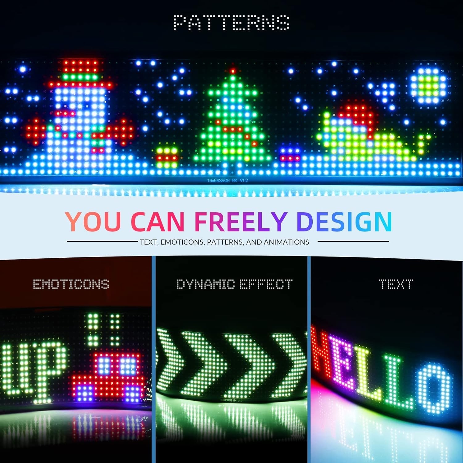 Bright Customizable RGB LED Sign – App-Controlled for Shops & Celebrations