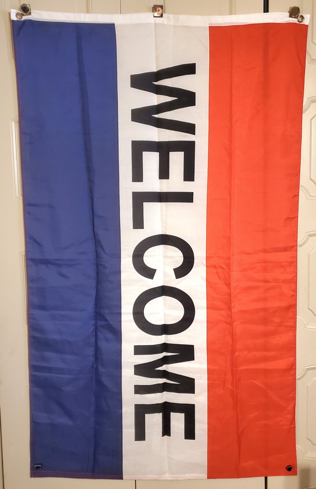 Red White and Blue 3′ X 5′ Welcome Flag Banner