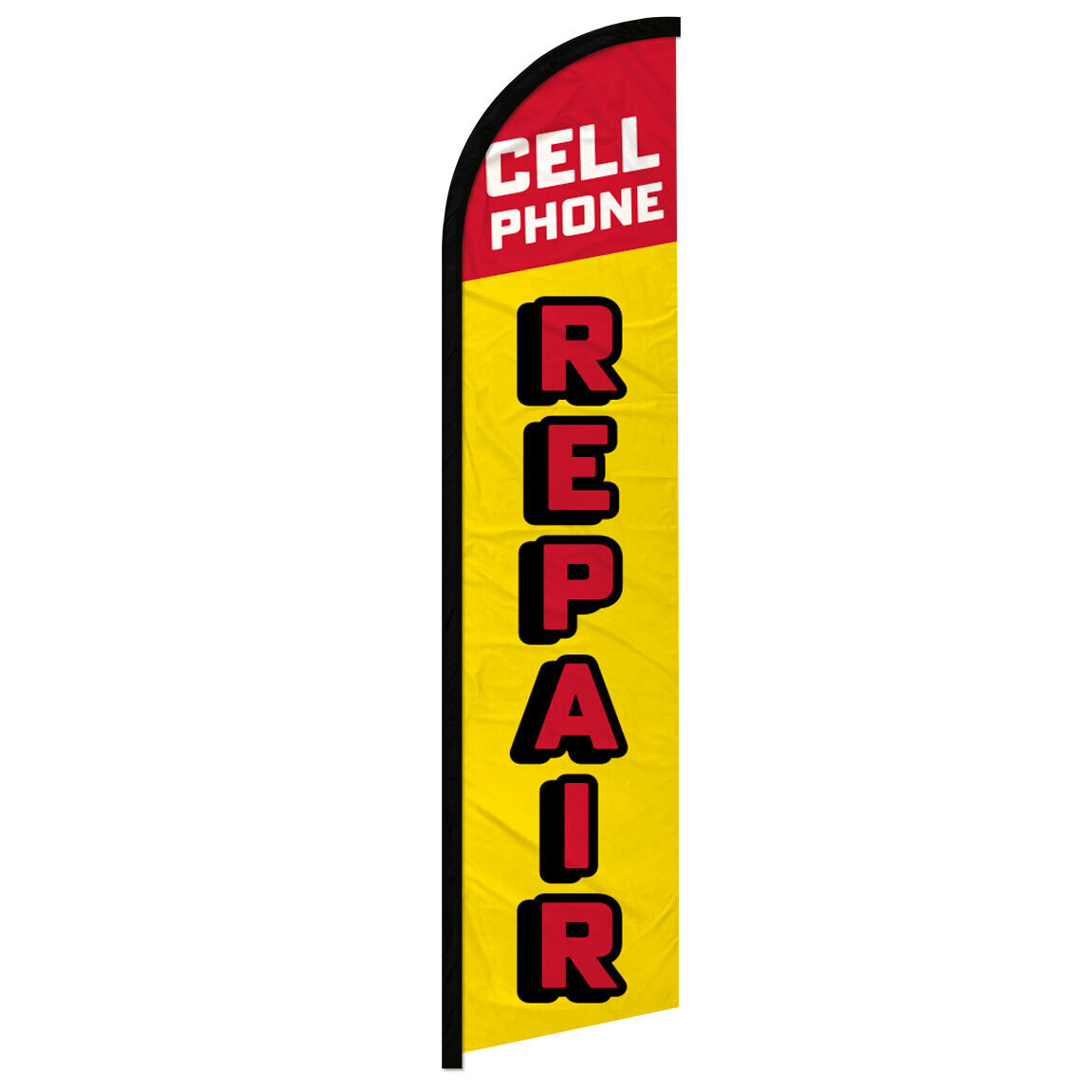 Cell Phone Repair Windless Advertising Swooper Flag Mobile Repair RD/YW