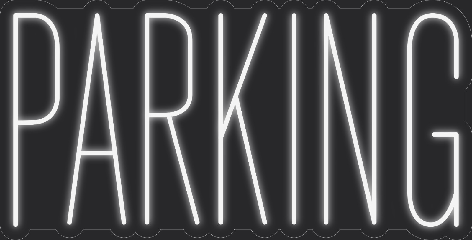 Parking Neon LED Sign Business Wall Decor Lighted Store Sign 36 x 19 in.