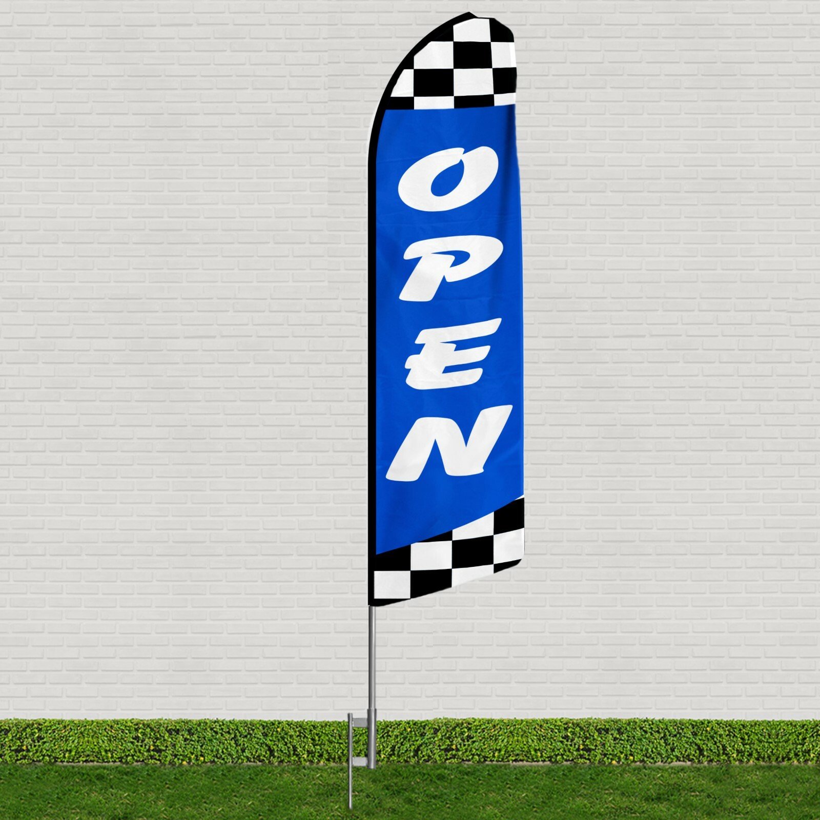 Automotive Dealership Swooper Flag Kits Tall Flags for Car Lots Advertising Sign