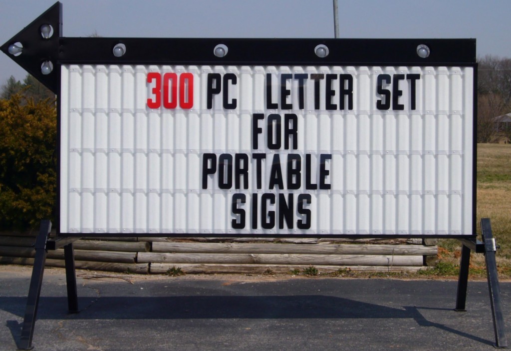 New 8″ Plastic Outdoor Readerboard Marquee Sign Letters