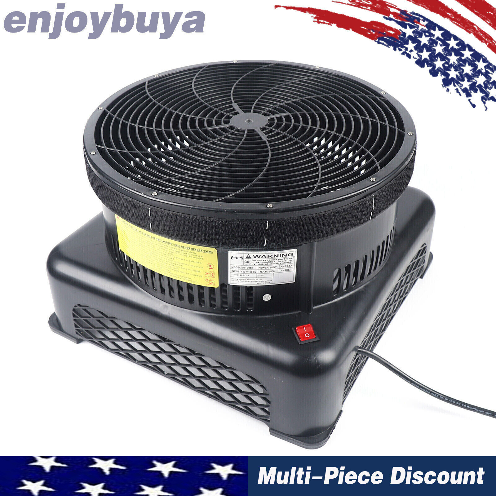 950W Air Puppet Blower Fan for Inflatable Dancer Tube Wacky Wavy Promotional Man