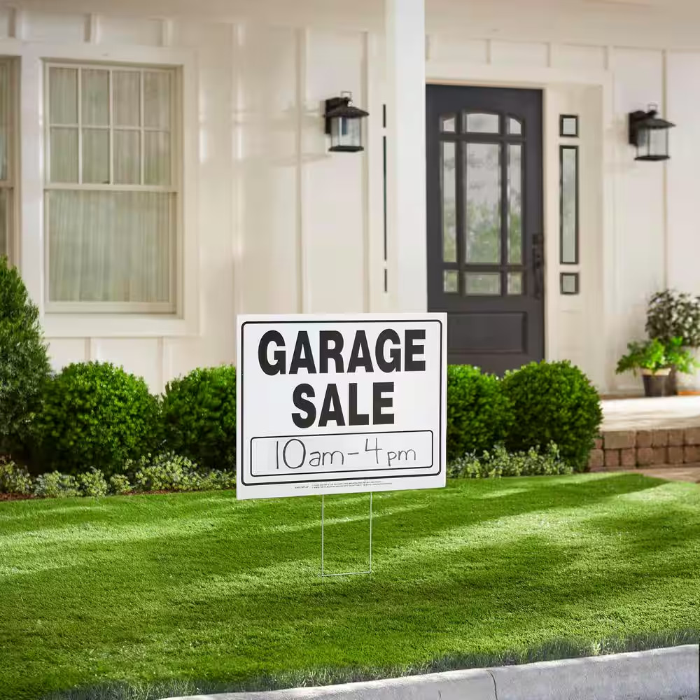 20 In. X 24 In. Corrugated Plastic Garage Sale Sign