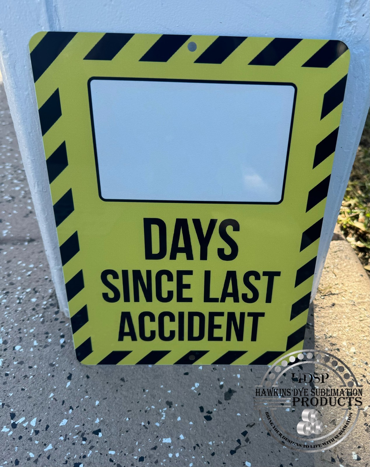Days Since Last Accident Safety Sign – Aluminum Workplace Safety Board