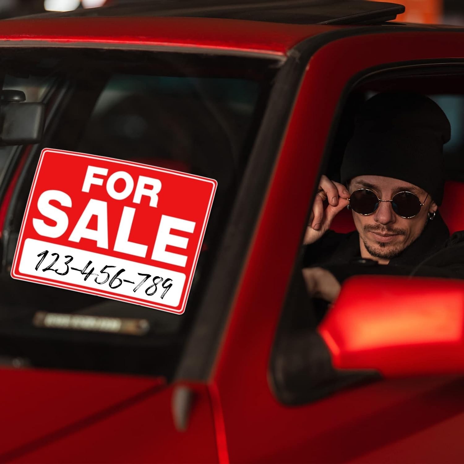 Seajan 25 Pcs for Sale Signs for Car 9 x 12 Inches Auto Sales Signs Vehicle, Hou