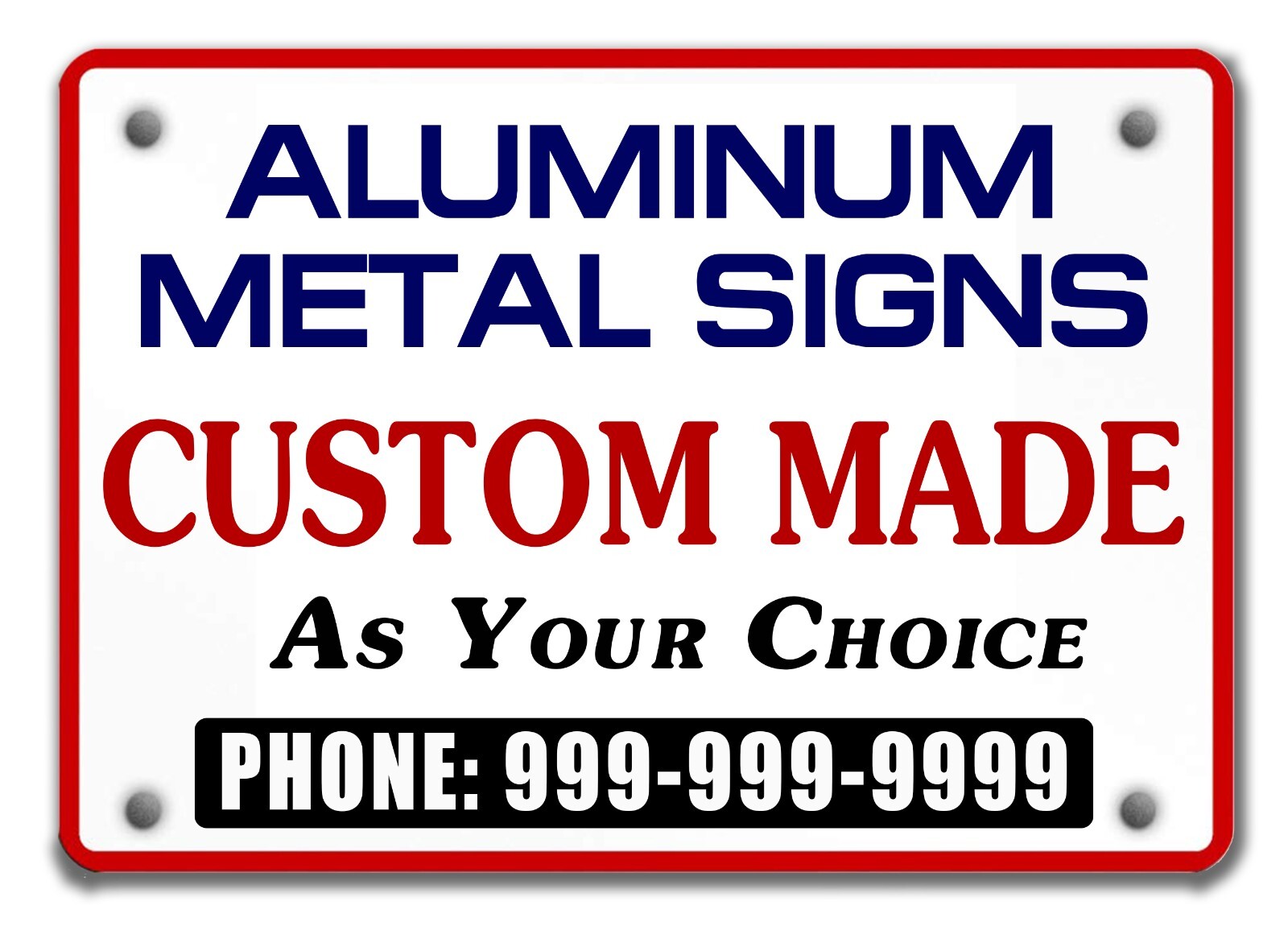 SIGNOGRAFX Custom Sign, 18” x 24” with Your Own Design, Colors, Picture & words