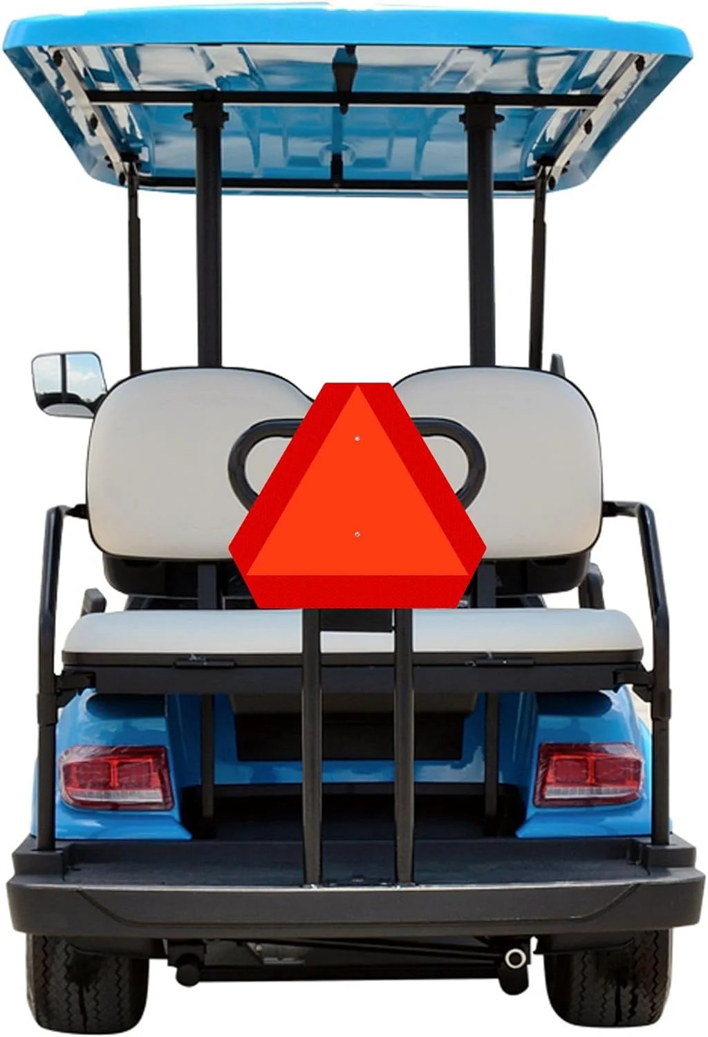 Slow Moving Vehicle Sign 14×16 Aluminum Reflective Triangle Golf Cart UTV Safety