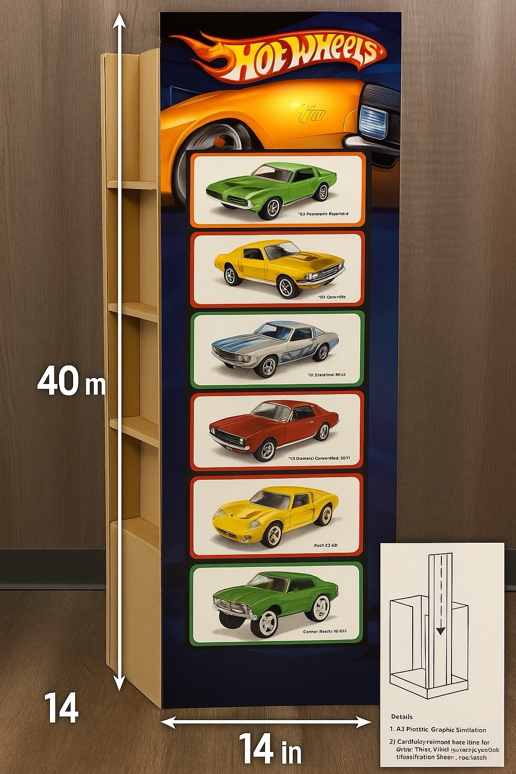 2006 Mattel Hot Wheels Store Display Banner 40” x 14” Beautiful Fast Ship