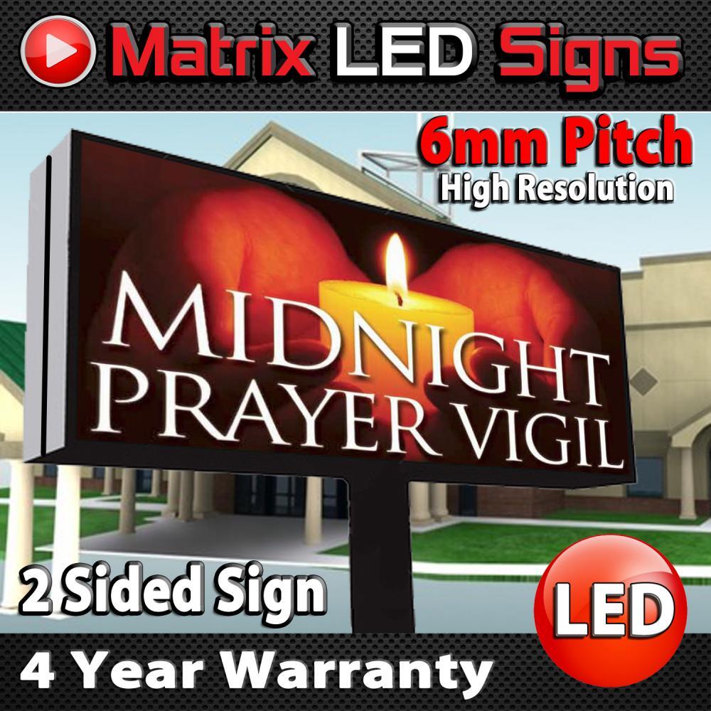 LED Sign Outdoor 2 Sided LED Programmable Message Center 2 Sided Sign P6