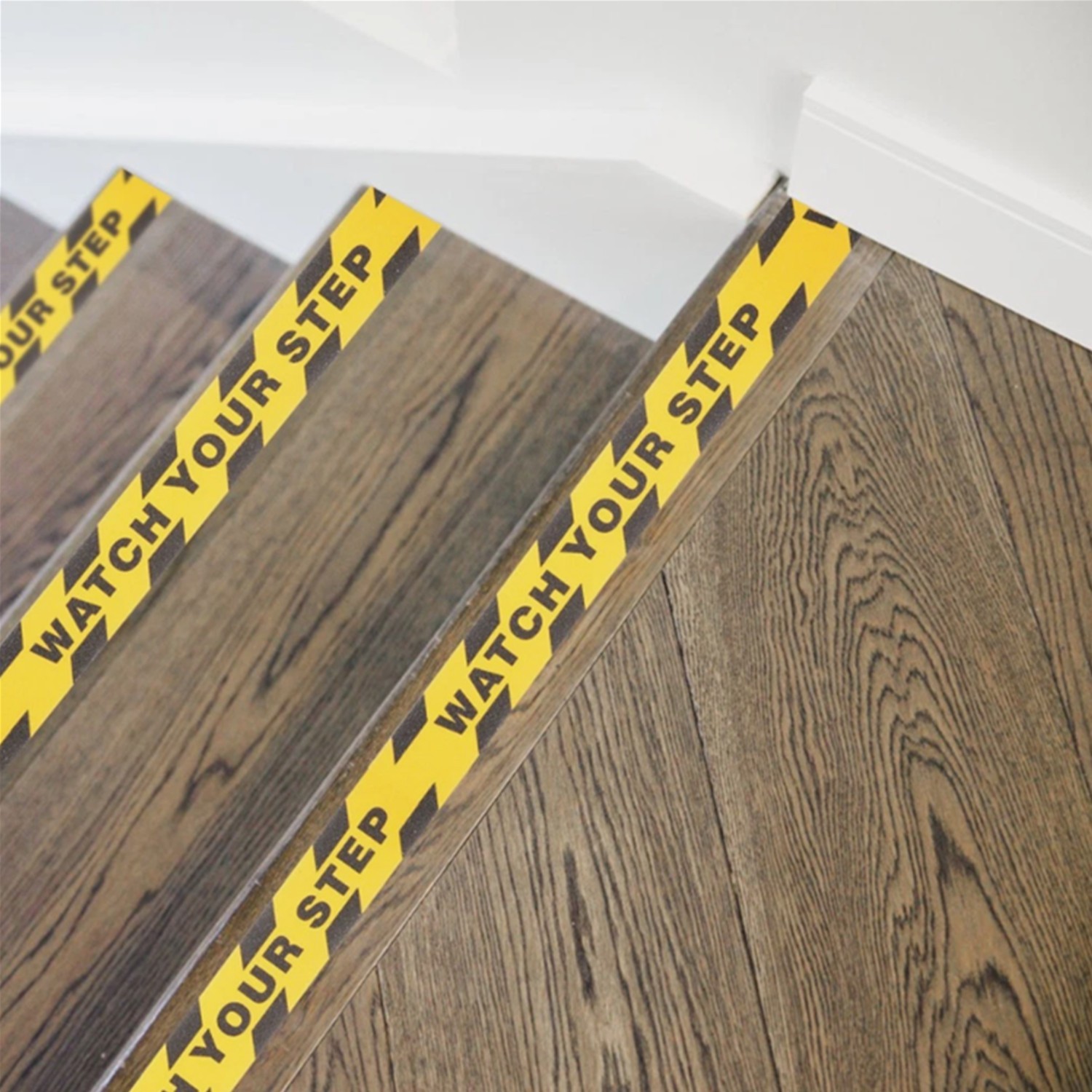 2 Pack Watch Your Step Sign Anti-slip Warning Sticker Adhesive Warning Tape Roll