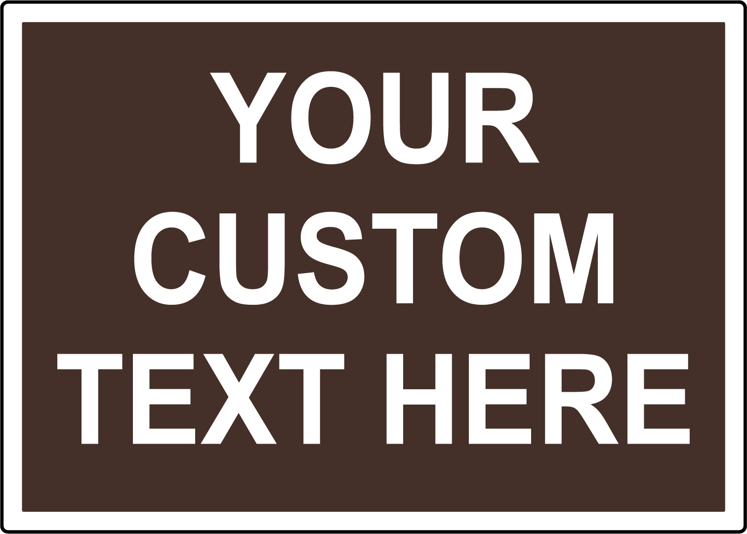 YOUR CUSTOM TEXT HERE | Adhesive Vinyl Sign Decal