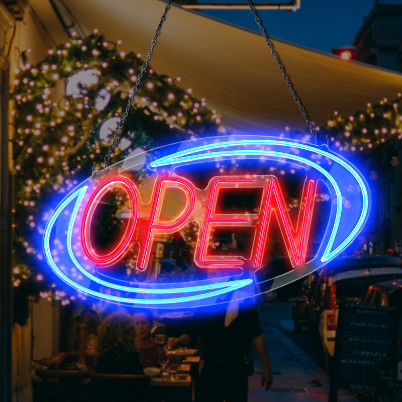 Snailgo Open Signs For Businessneon Open Sign Led32X 16Remote Control