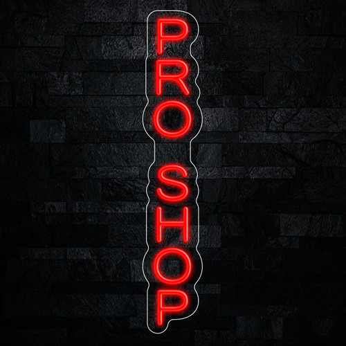 Pro Shop Neon LED Sign 5″L x 27″H #32647