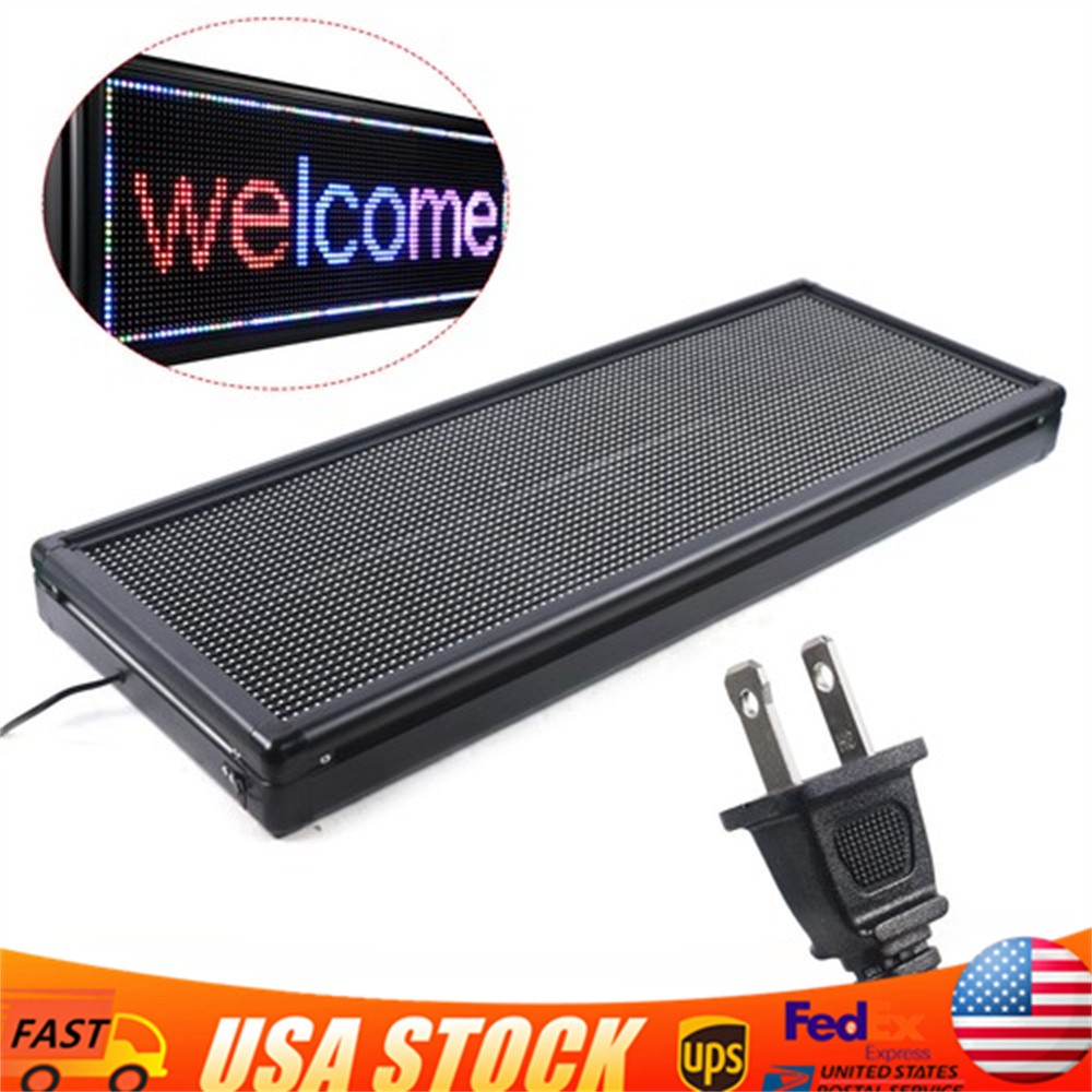 40″x15″ LED Scrolling Sign Programmable Digital Display Board Sign Full Color