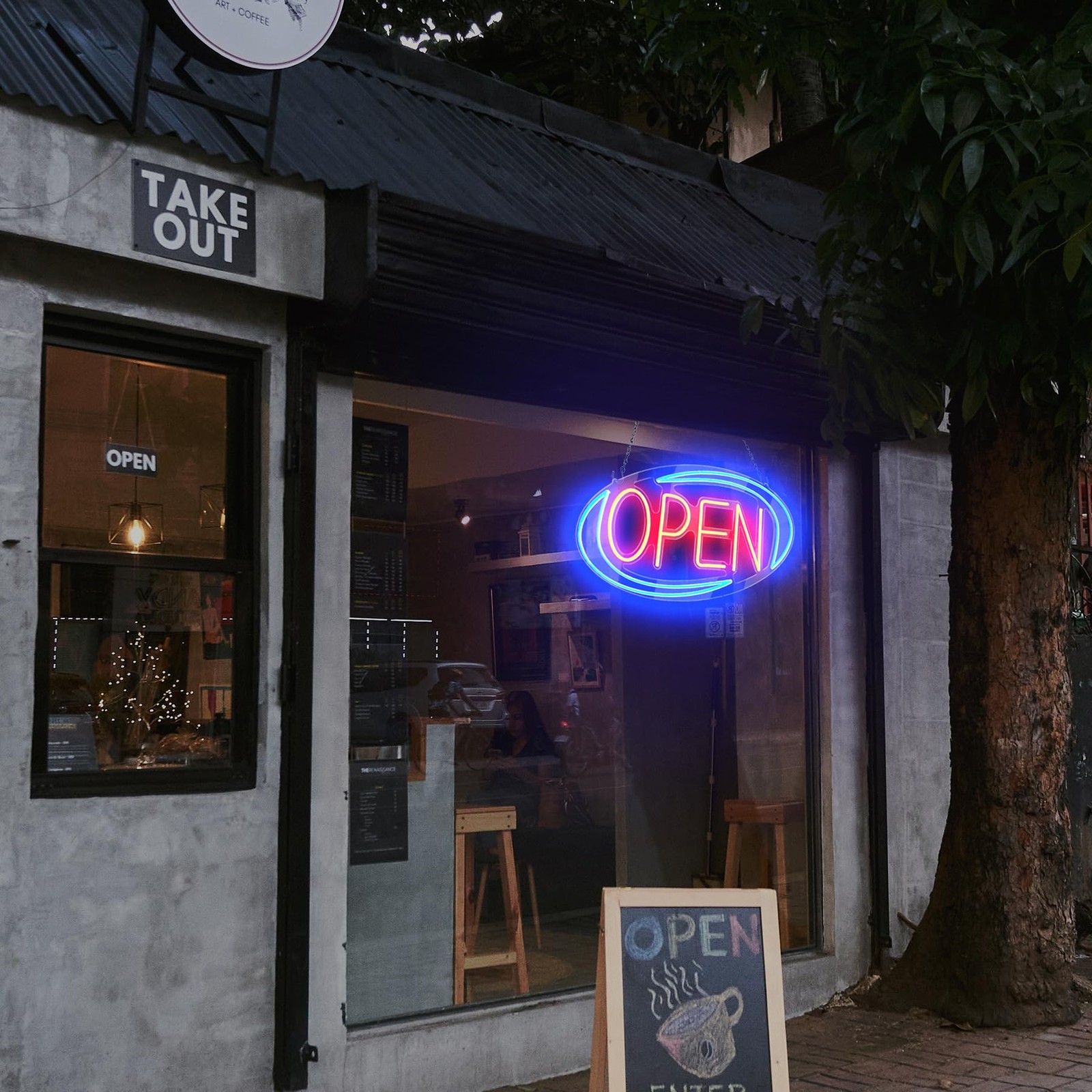 Snailgo Open Signs For Businessneon Open Sign Led32X 16Remote Control