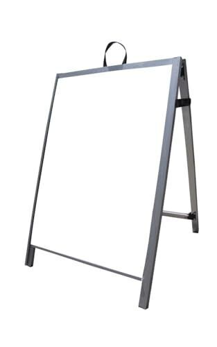 36″ Aluminum Double Sided A-Frame Sidewalk Sign – Dry Erase