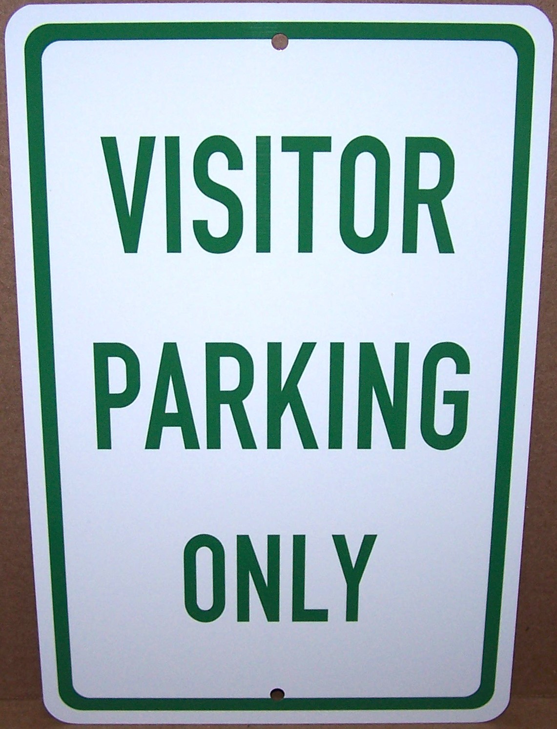 Visitor Parking Only 8″x12″ Aluminum Sign UV Protected Made in USA – Green