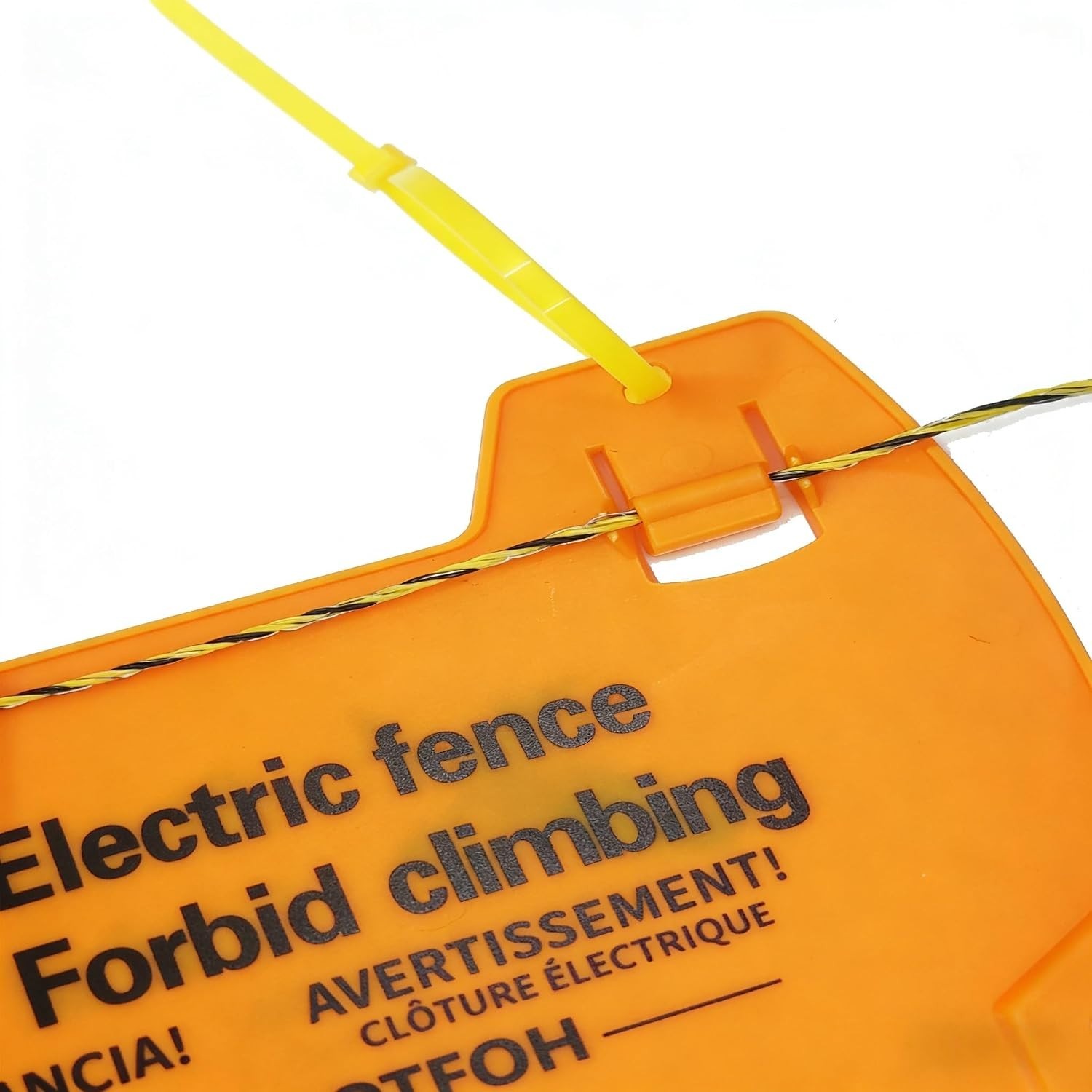 High-Visibility 5-Pack Electric Fence Warning Signs – Protect Your Property