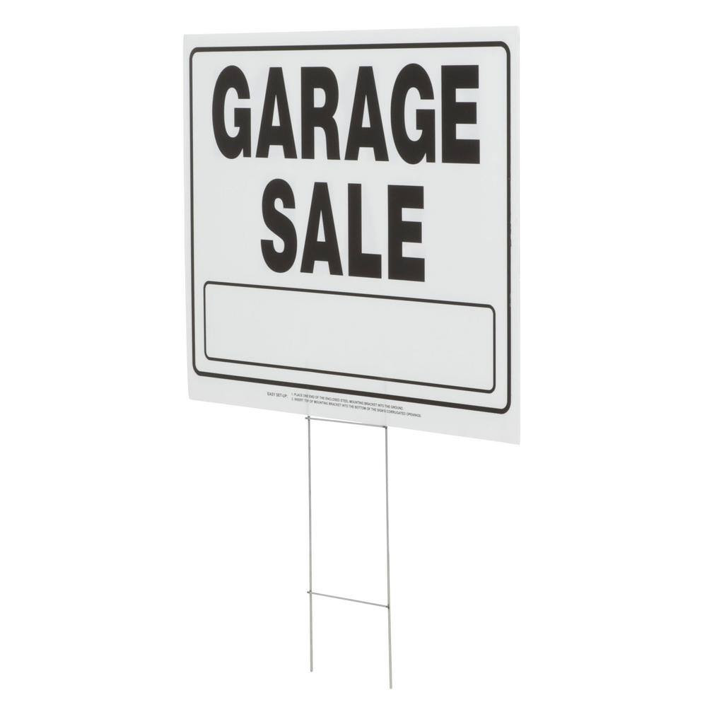 20 In. X 24 In. Corrugated Plastic Garage Sale Sign