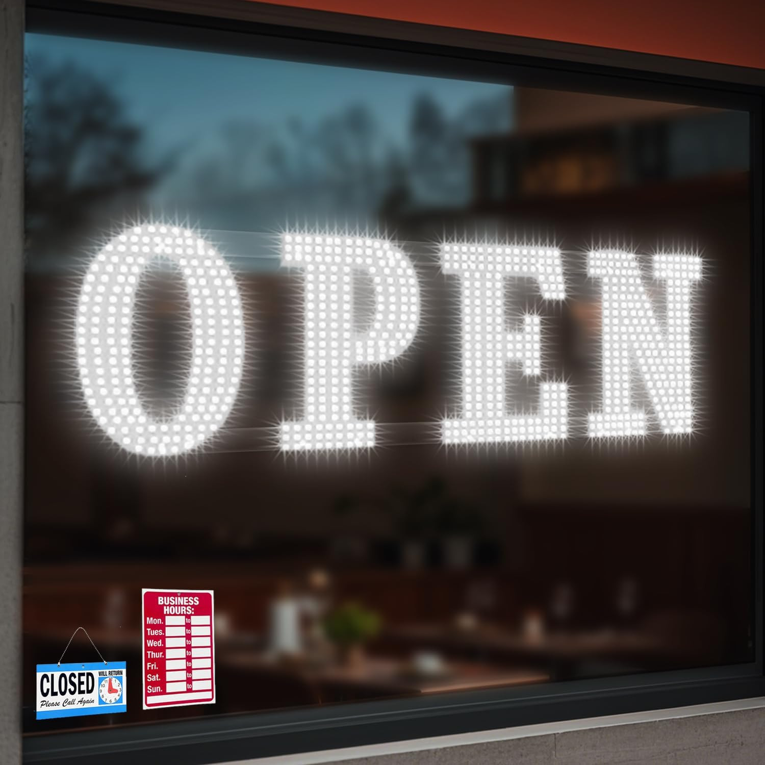 40″X14″ Open Sign, Extra Bright Jumbo Led Open Signs for Business with High Visi