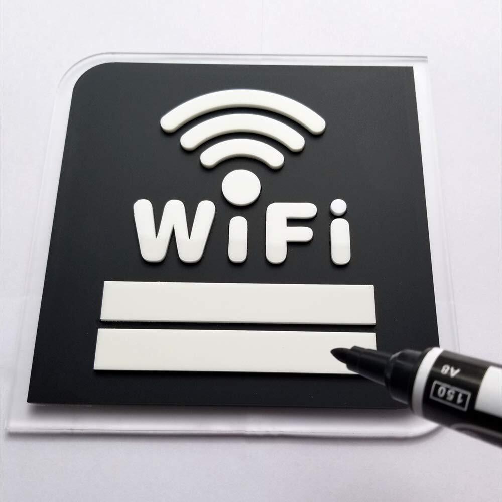 Modern American Style Bright Color Printing WiFi Sign with Password Feature