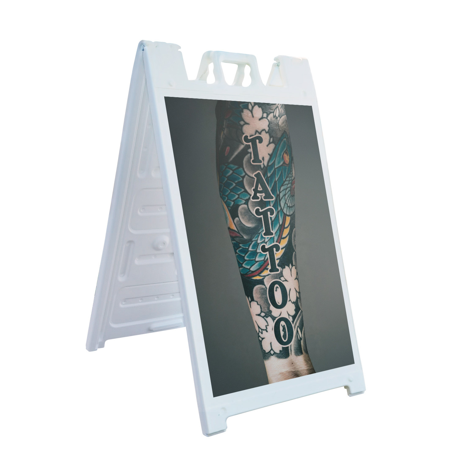Tattoo Vertical Heavy Duty A-Frame Sidewalk Sign Professional Art Services