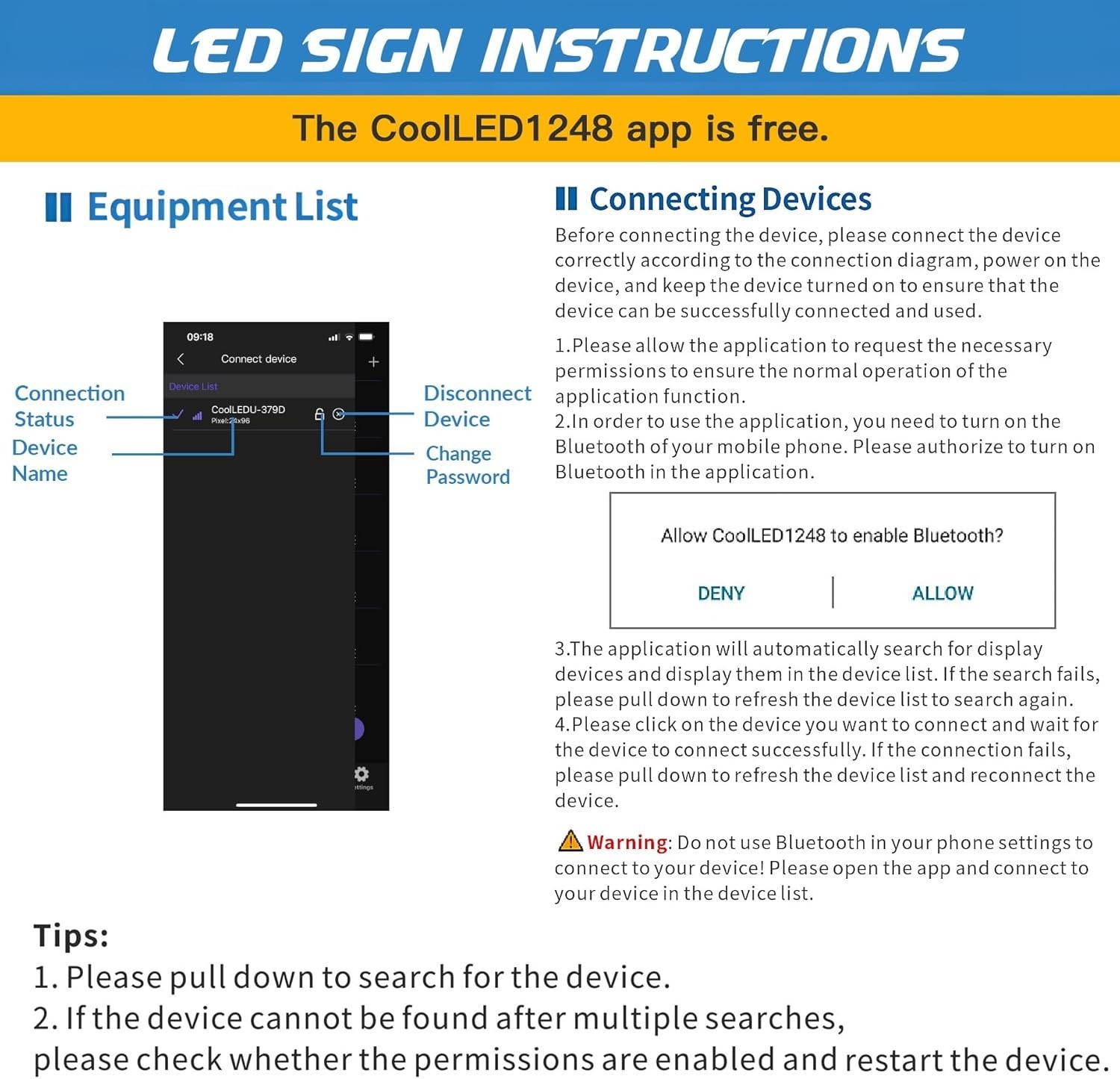 Bright Customizable RGB LED Sign – App-Controlled for Shops & Celebrations