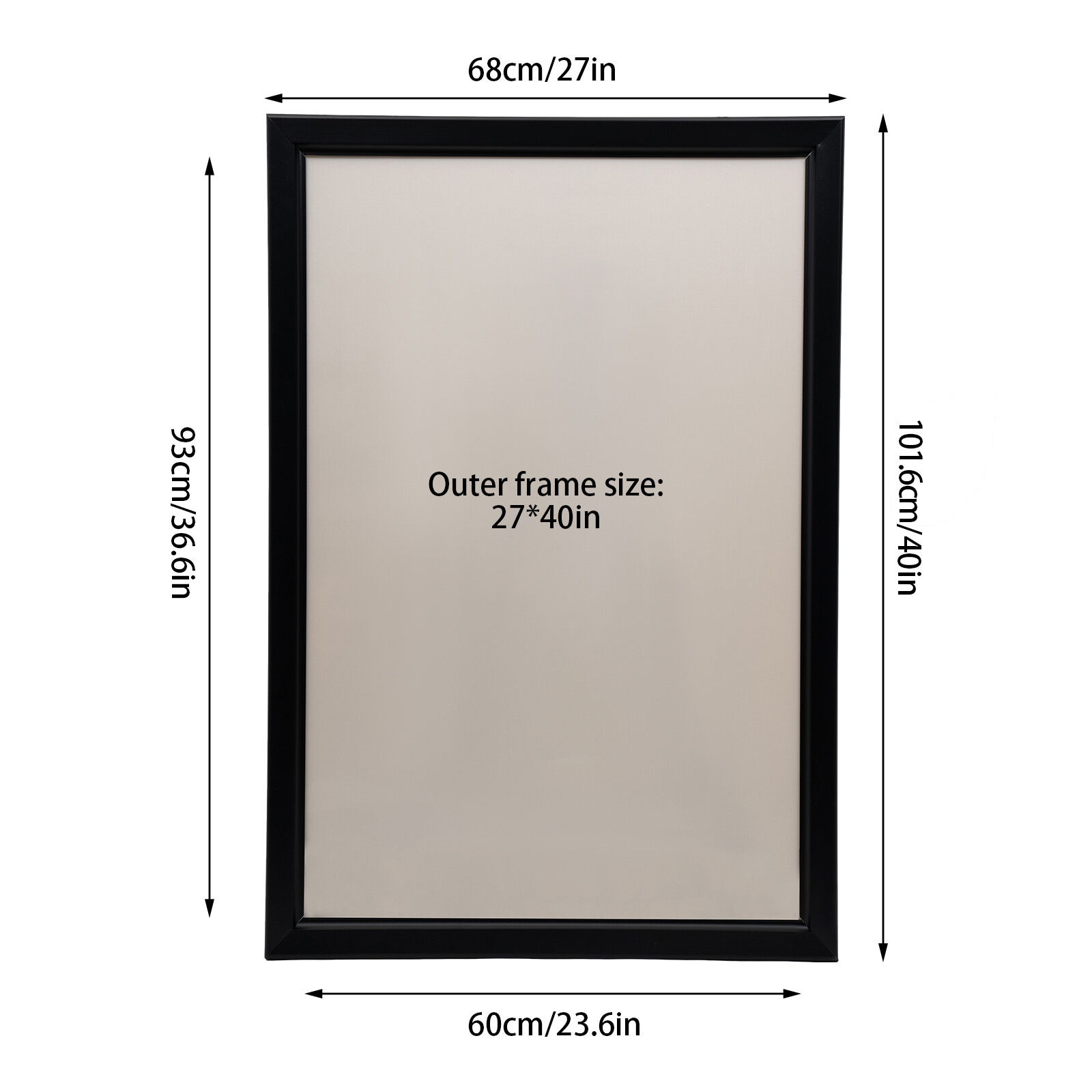 24″x33″/24″X36″, 27″ x 40″ LED Backlit Movie Poster Art Picture Frame Light Box