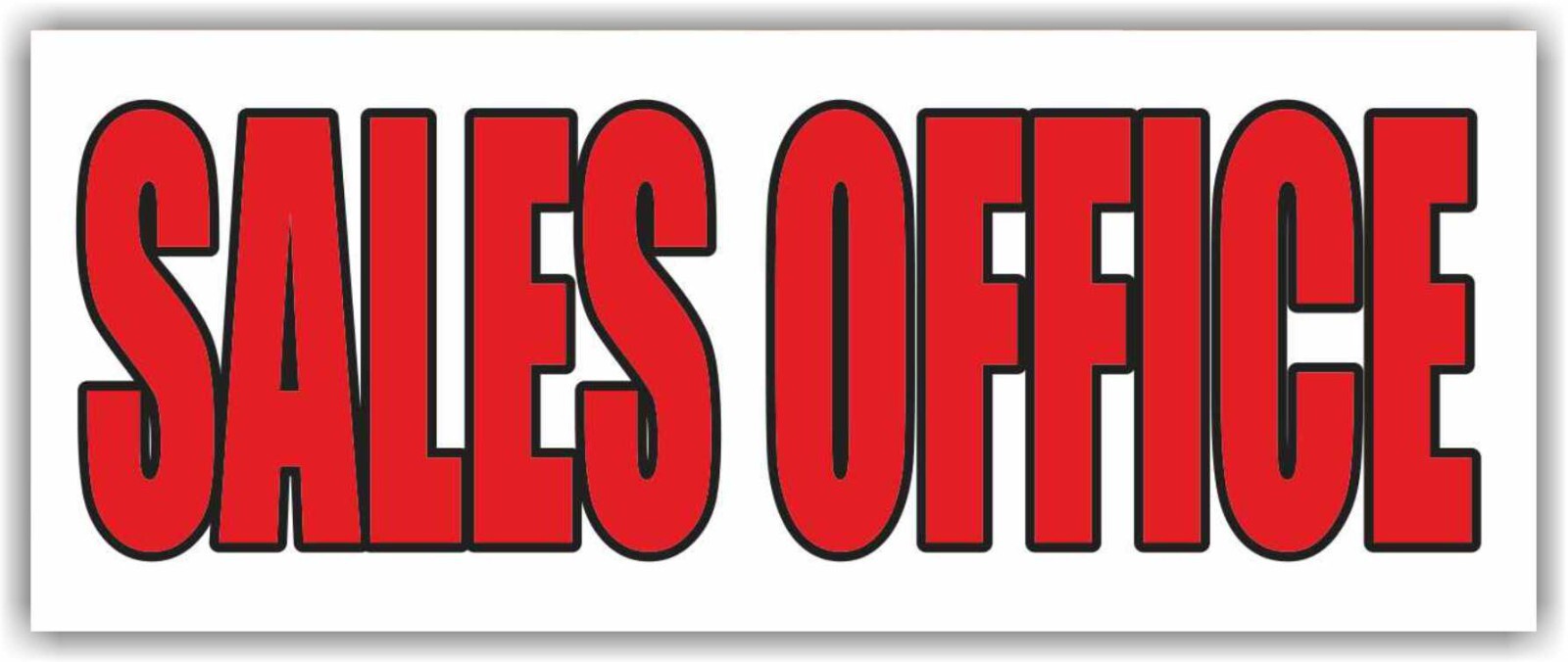 SALES OFFICE Advertising Banner Vinyl Sign space home realtor estate rent lease