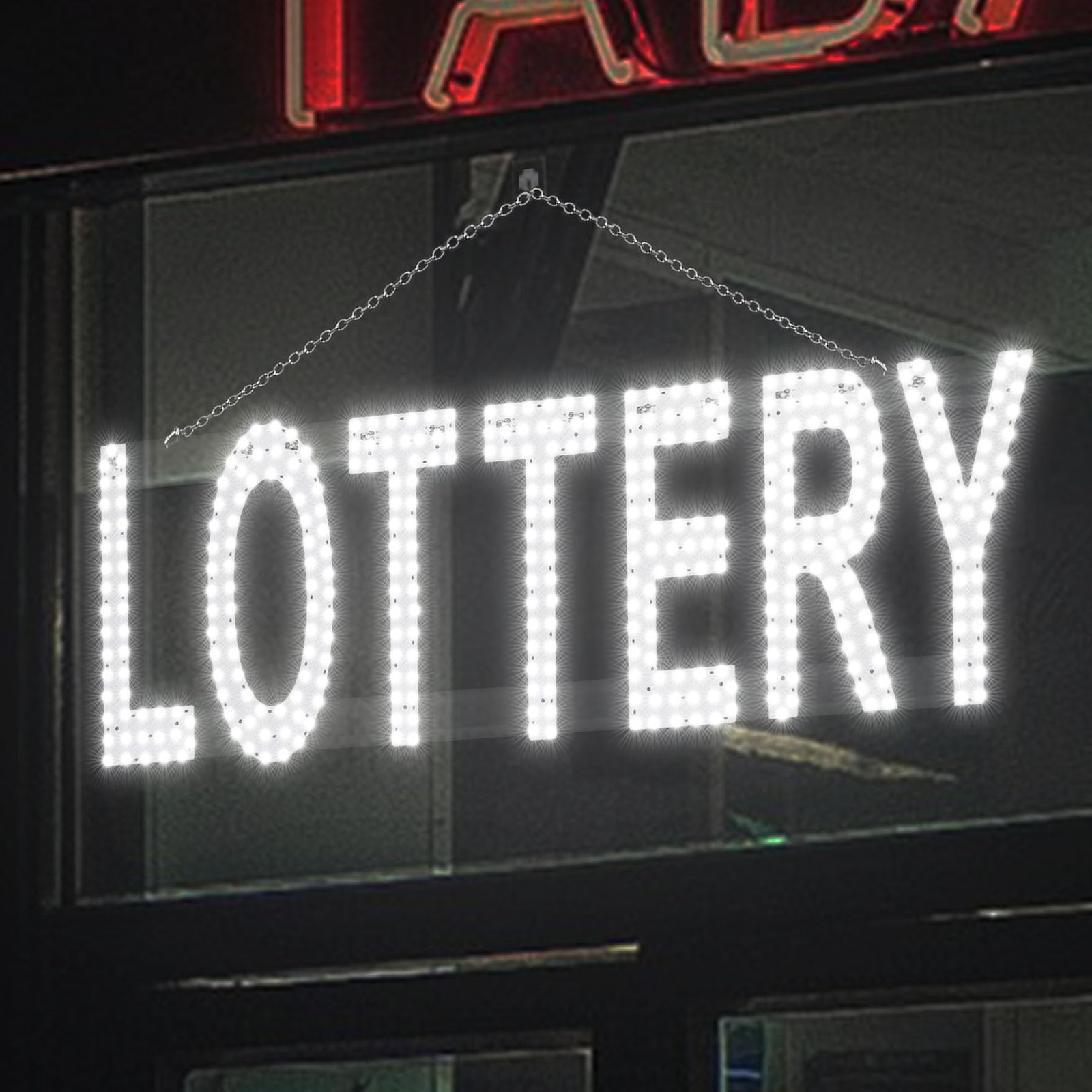 Snailgo Led Lottery Sign For Business30X10 Lotto Grocery Shop Store Sign Remote