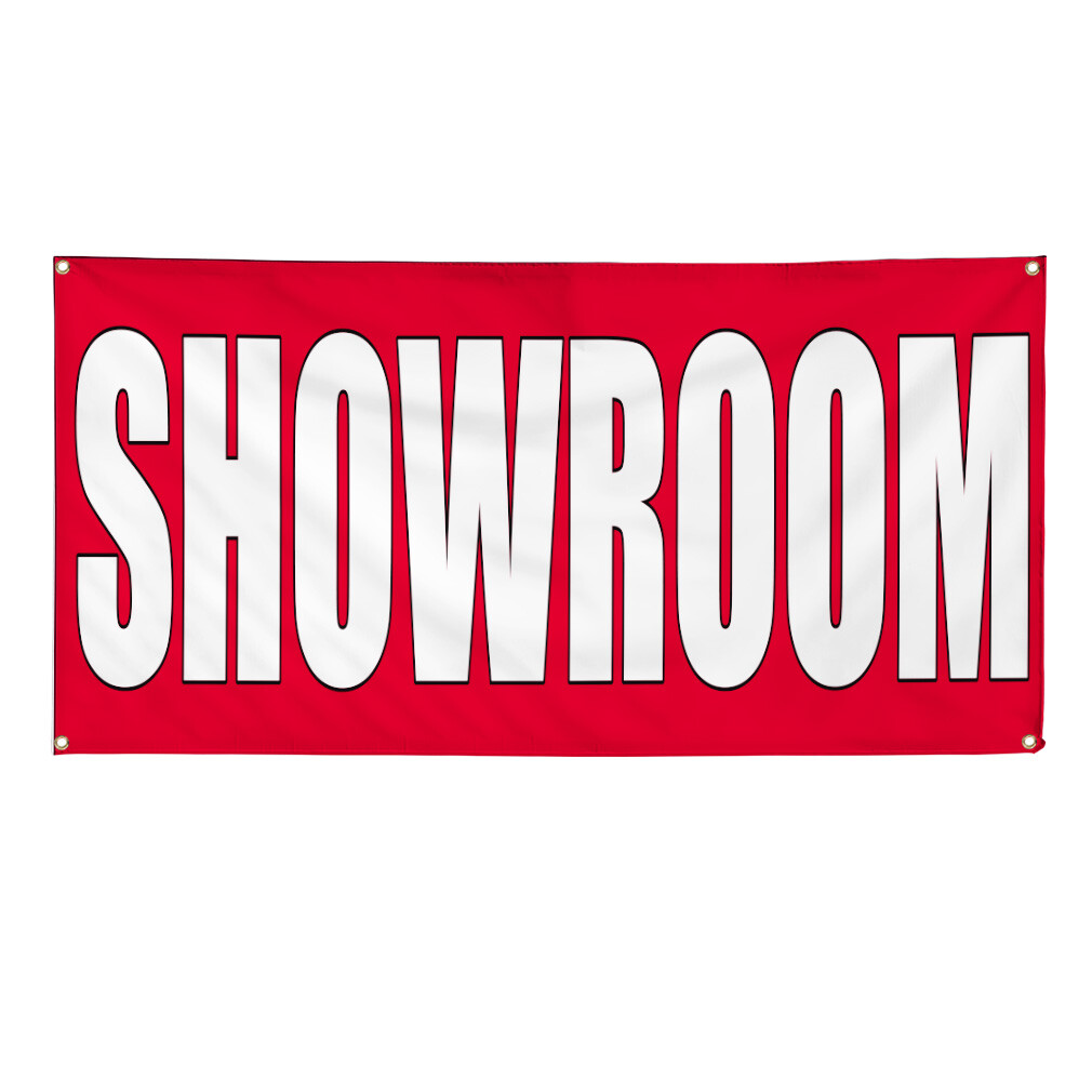 Vinyl Banner Multiple Sizes Showroom Red Home Remodeling Business Outdoor