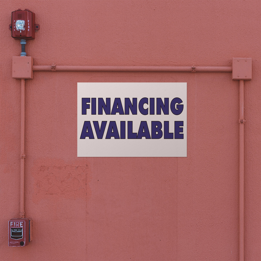 Decal Stickers Financing Available Advertising Printing A Vinyl Store Sign Label