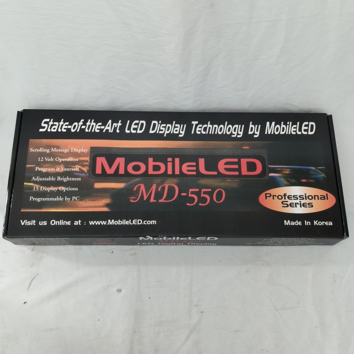 Mobile LED MD-550 Digital Display Red Scrolling Message Business & Vehicles 12v
