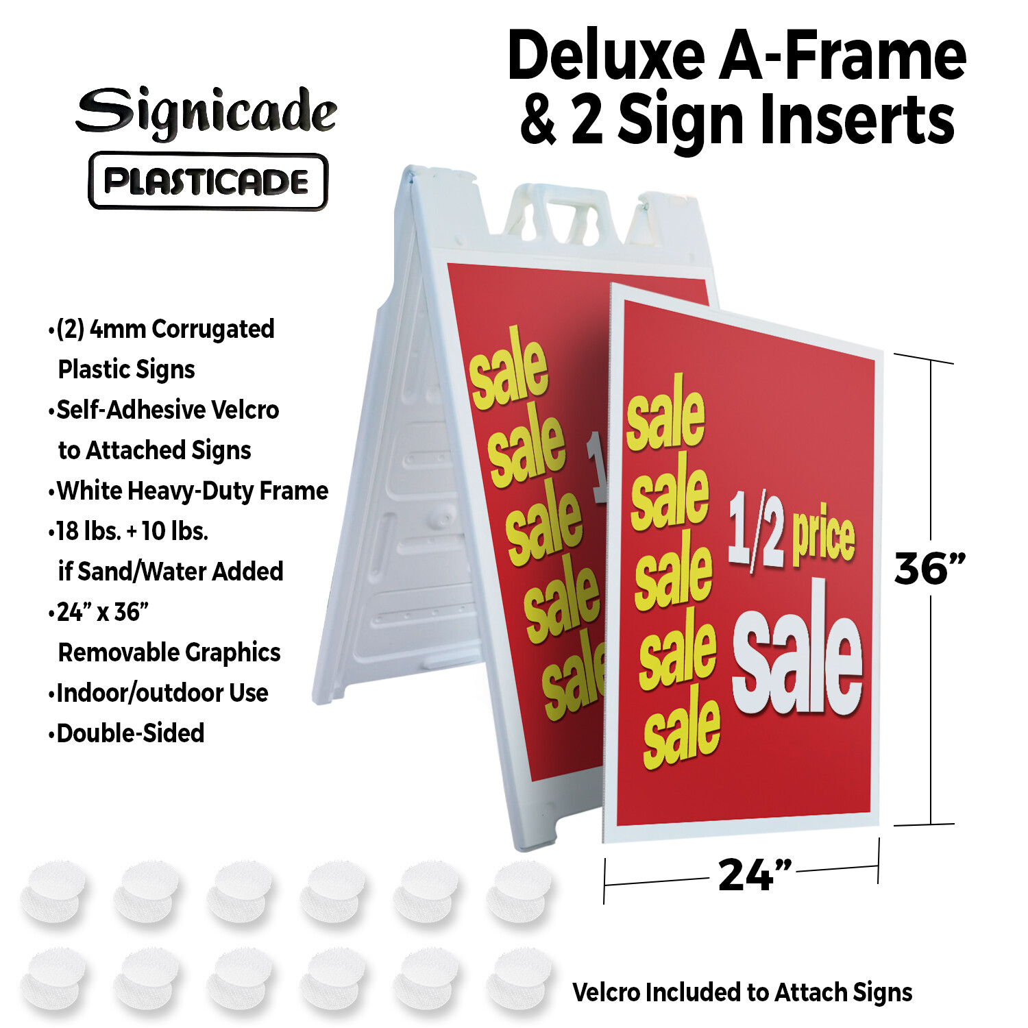 A-frame Sidewalk Nail Spa 24″ x 36″ Double Sided A-Frame Sidewalk Sign