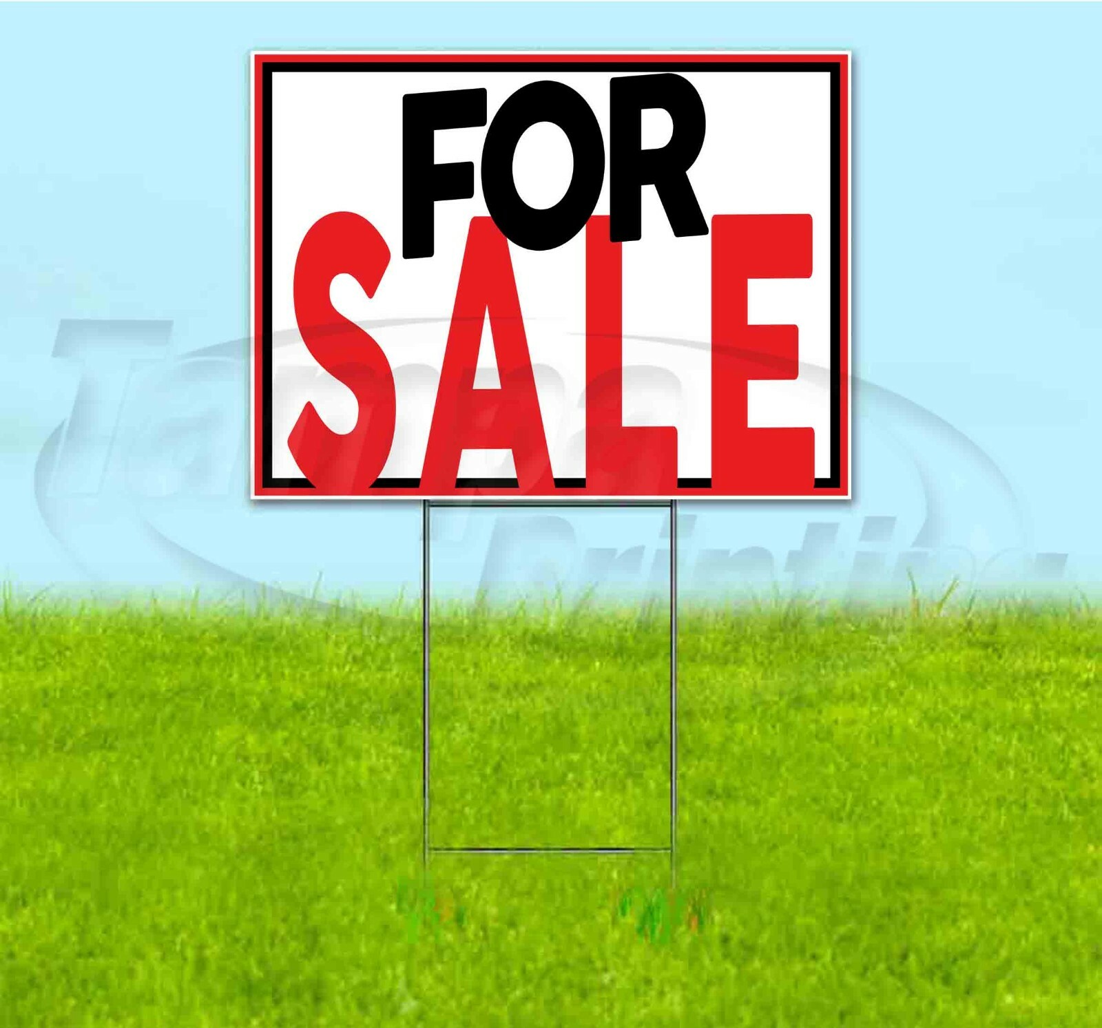 FOR SALE 18×24 Yard Sign WITH STAKE Corrugated Bandit USA BUSINESS