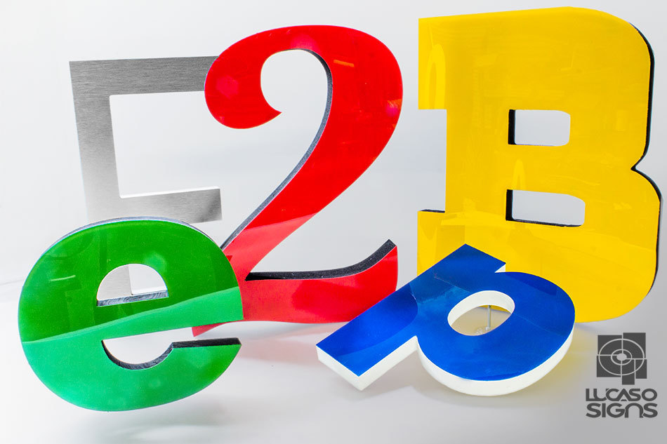 Custom Storefront Foam Sings Dimensional Letters Acrylic Face Outdoor Economic