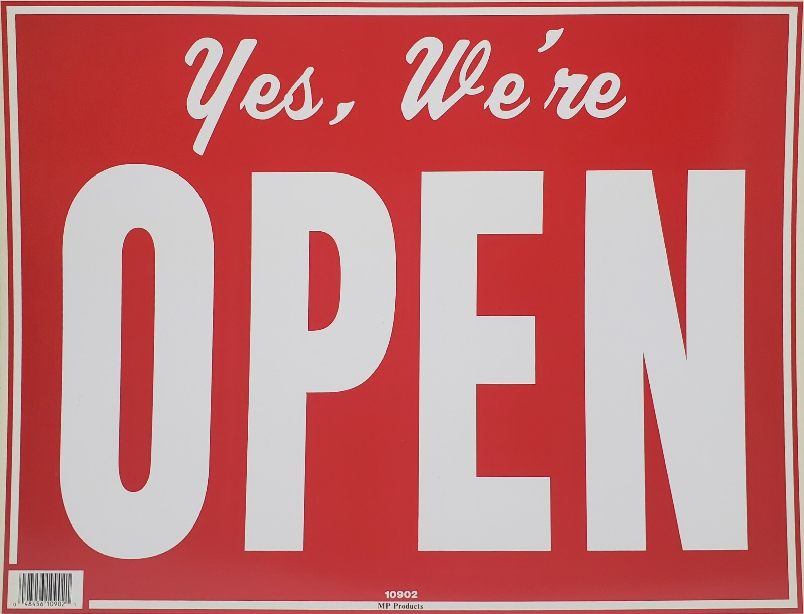 Extra Large Yes We’re Open & Closed Window Sign, 15″ H x 19″ W
