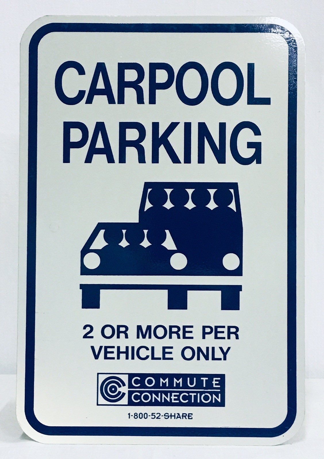 CARPOOL PARKING Indusrial Street Road Sign Drill Holes For EZ Mounting 12×18″