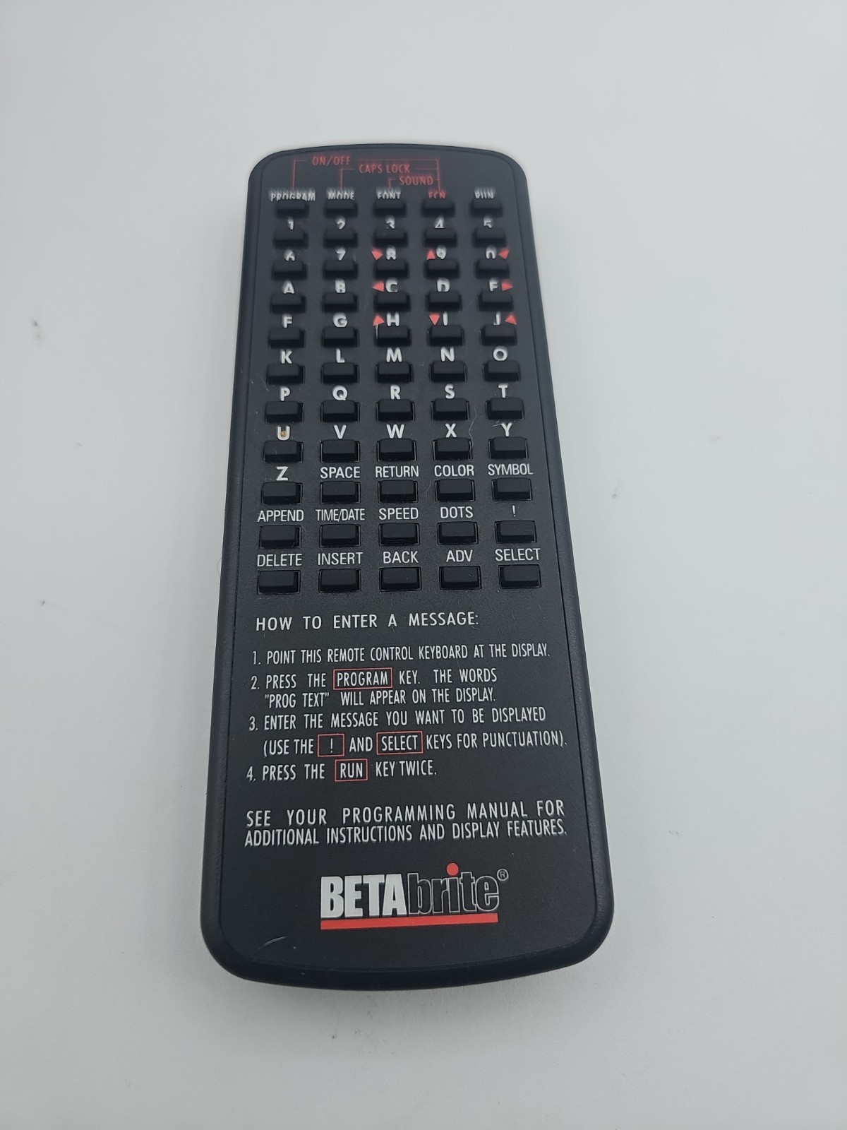 Betabrite Remote Control for Adaptive Micro Systems LED Sign OEM GENUINE REMOTE