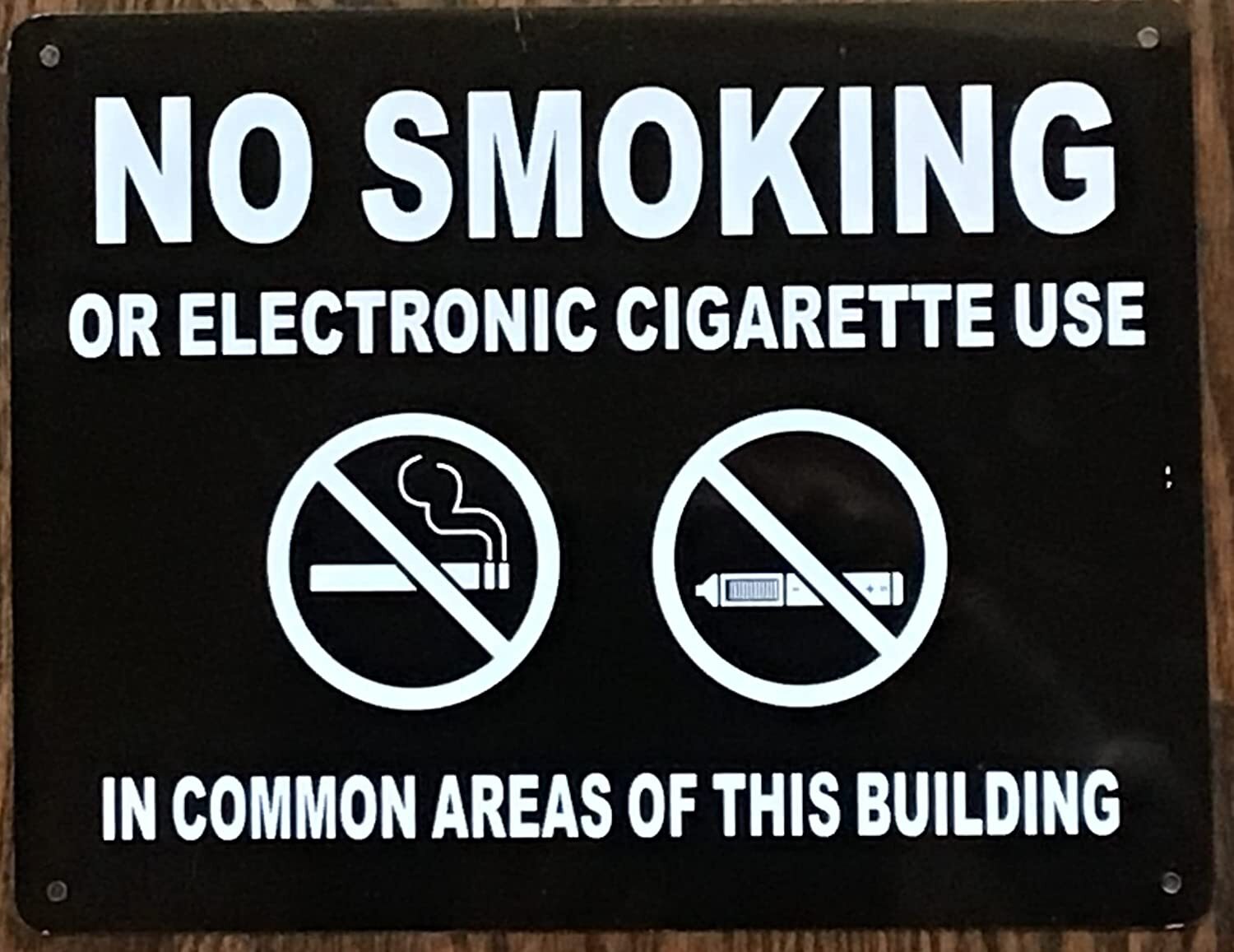 NYC Smoke Free Act Sign” No Smoking or Electric Cigarette Use” -REF24-1027