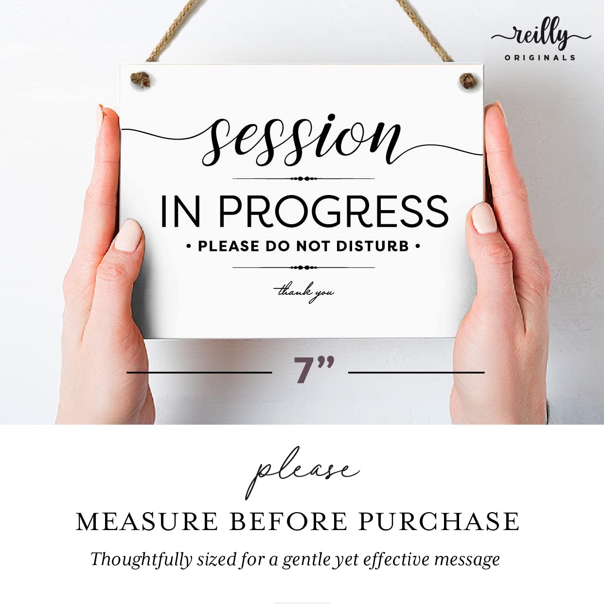 5×7 Inch Session in Progress Do Not Disturb Sign ~ Exclusive Value Series wit…