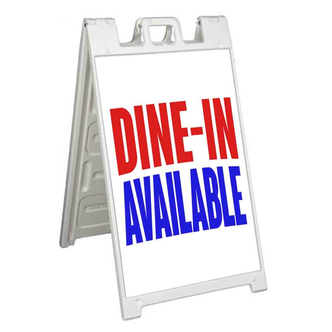 DINE-IN AVAILABLE Signicade 24×36 Aframe Sidewalk Sign Banner Decal RESTAURANT