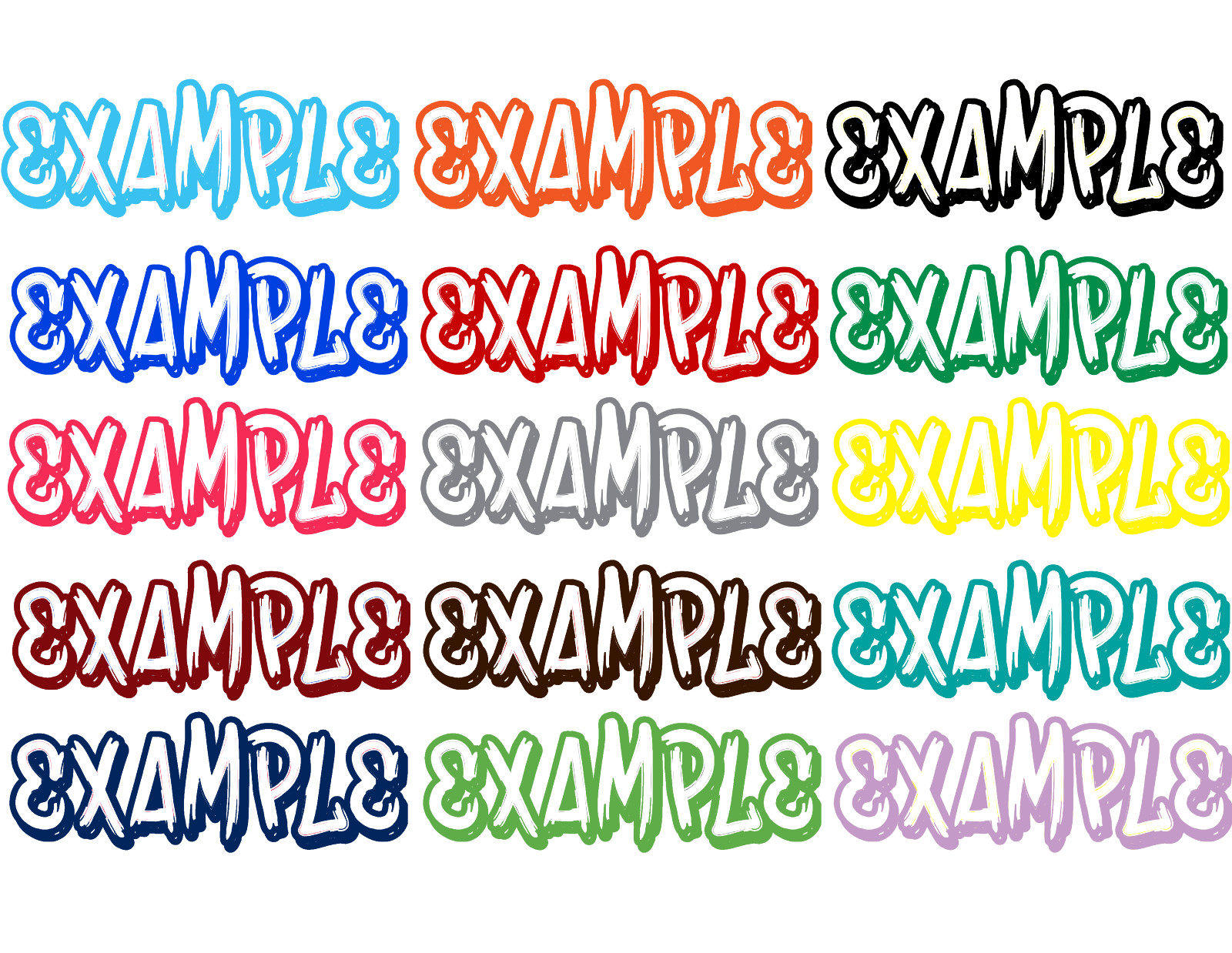Custom Personalized Decal Vinyl Lettering Text Business Sign Tim Burton Inspired