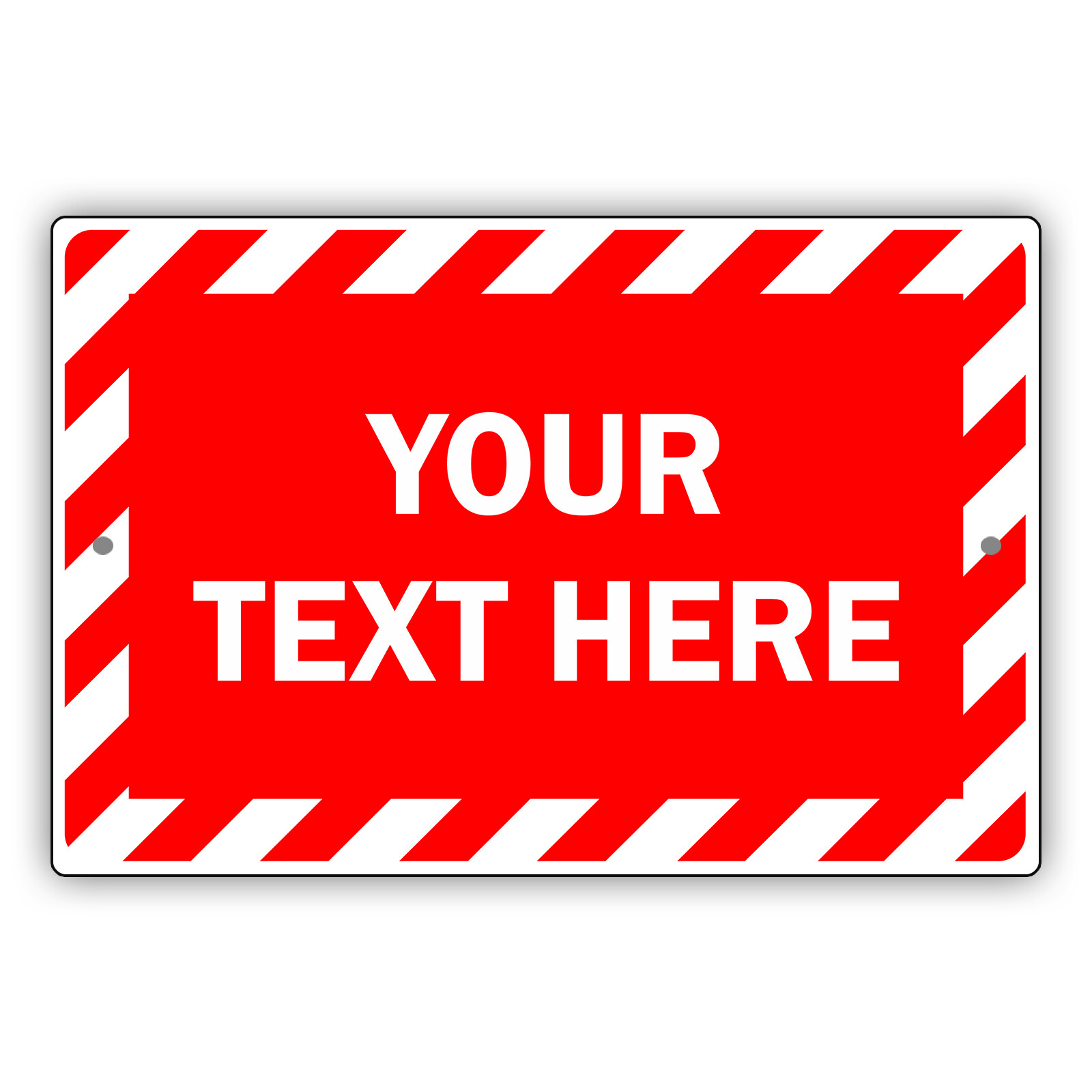 Custom Sign Your Text Wording Sign Personalized Text Notice Aluminum Metal Sign