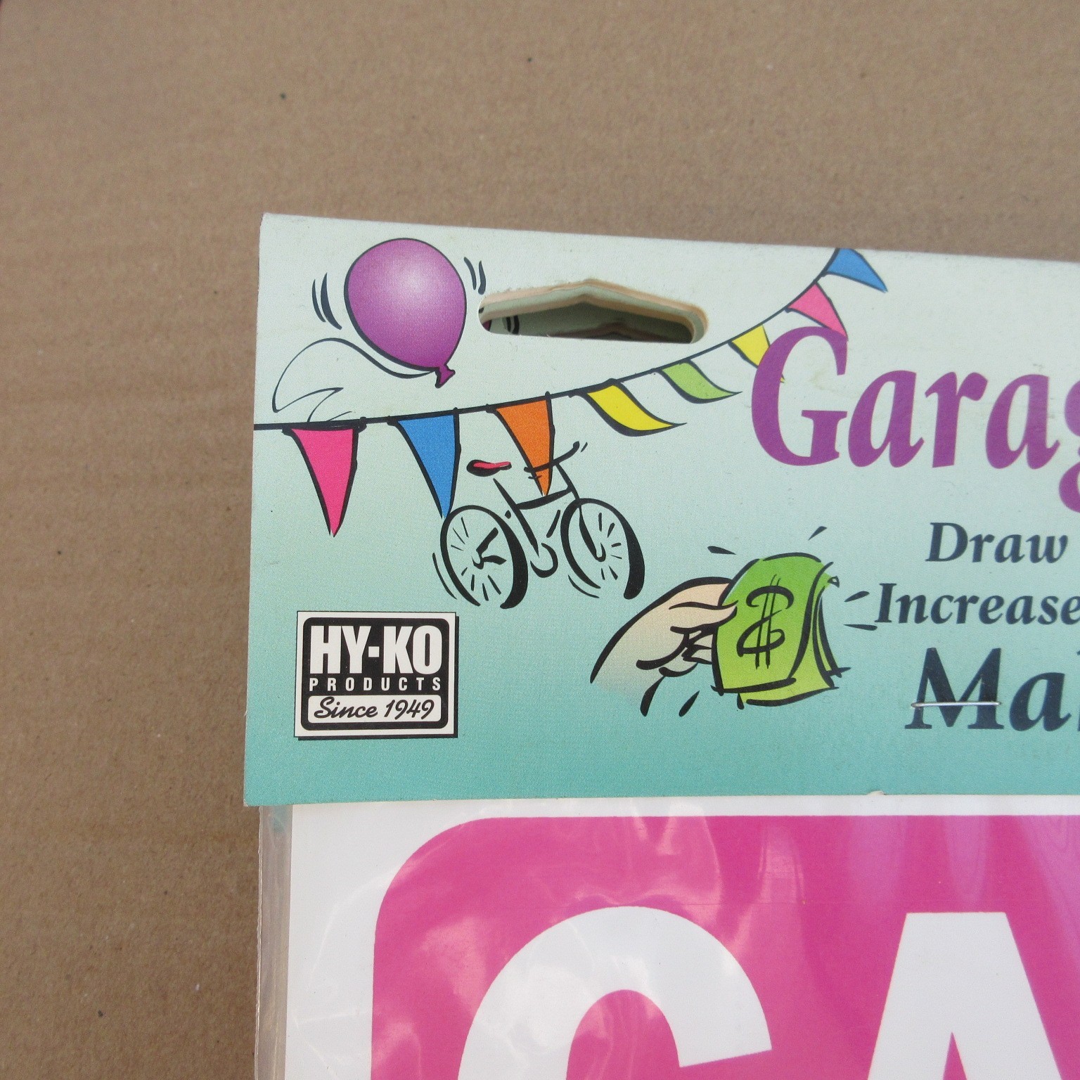 Hy-Ko Sign, Garage Sale Kit KIT-13 New In Plastic. Signs Arrows Prices Inventory