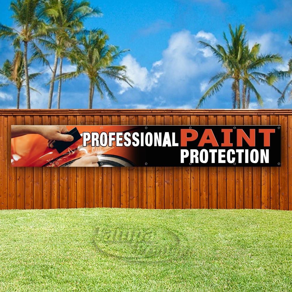 PROFESSIONAL PAINT PROTECTION Advertising Vinyl Banner Flag Sign USA XL02255