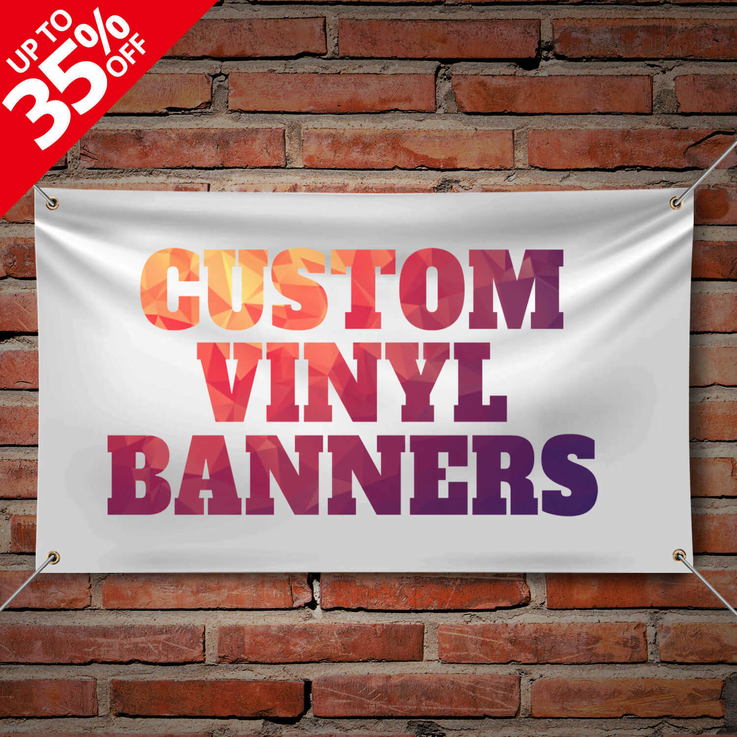 Anley Custom Vinyl Banner – 13oz Heavy Duty Vinyl Sign – Personalized Banner