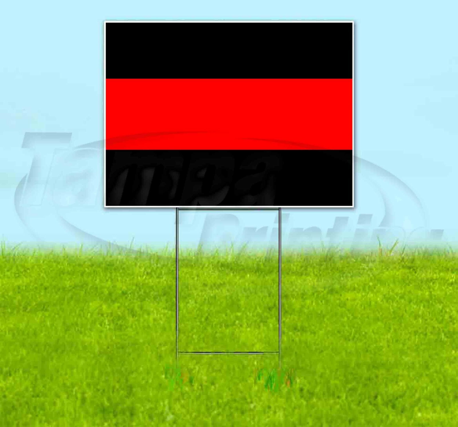 WE SUPPORT FIREFIGHTERS 18×24 Yard Sign Corrugated Plastic Bandit Lawn USA